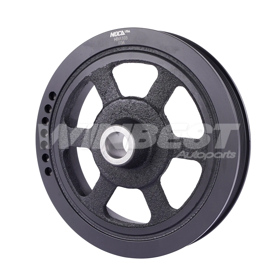 Cinturón serpentino equilibrador armónico para Chrysler Dodge Caravan Plymouth Voyager V6 Foto 2 de 4