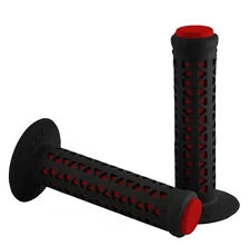 AME Old School BMX Grips Unitron Dual Color Black over Red GT SE - SHIPS FAST