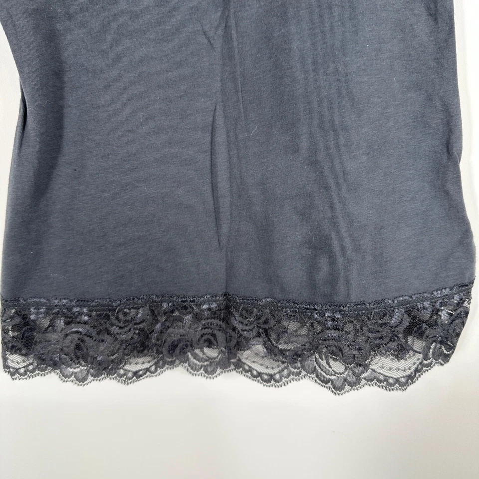 Vintage Y2K Arizona Jeans  Lace Cami Tank Top Gray Women's Sz  XS NWT - Image 3 of 4
