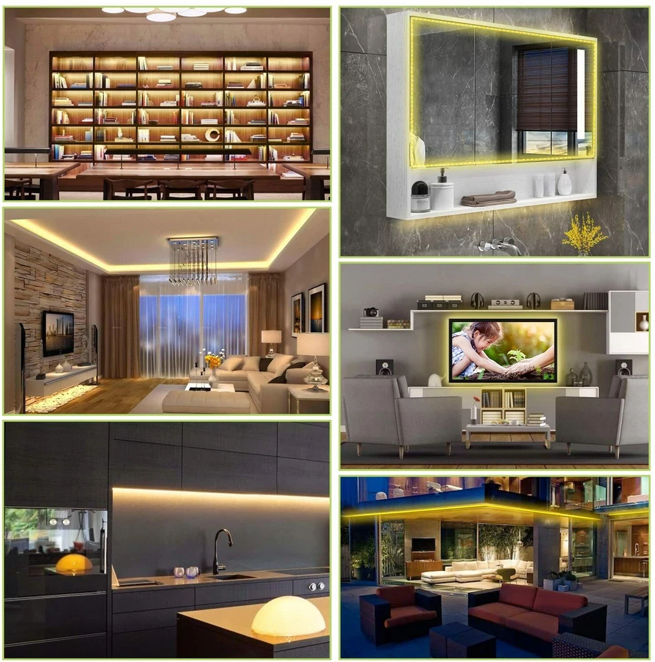 5M 300 LED Strip Lights 3528 5050 SMD RGB Ribbon Tape Roll Waterproof DC 12V - Image 4 of 4