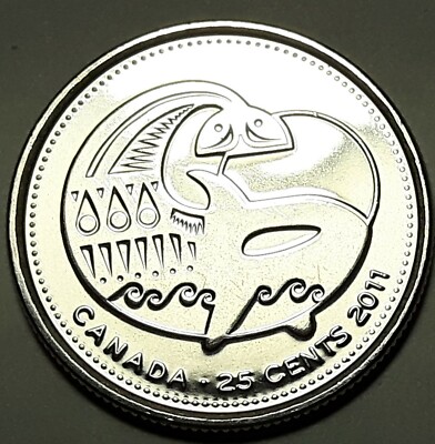2011 CANADA 25 Cent ORCA Whale Coin from Mint Roll UNC | eBay