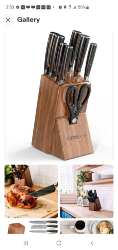 Yatoshi 7 Pcs Knife Block- Pro Kitchen Knife Set Ultra Sharp High Carbon