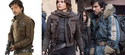 Handmade Cassian Andor Rogue One A Star Inspire Wars Story Brown and Blue Jacket