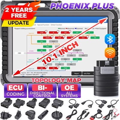 2026 TOPDON Phoenix Plus Topology Mapping Tool Full System Diagnostic Scanner