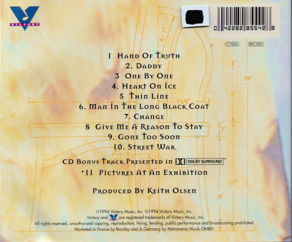 Emerson Lake & Palmer In the hot seat CD Victory 1994 + 6 Bonus Tracks sehr gut - Bild 3 von 4