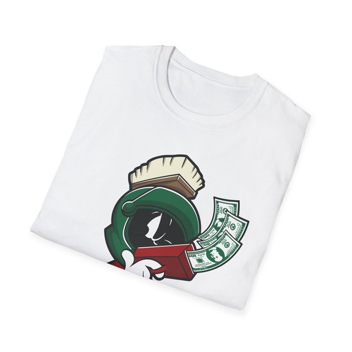 Cool Cartoon Money T-Shirt, Fun Gift, Streetwear Style, Unisex Tee, Casual Wear, - Picture 9 of 9