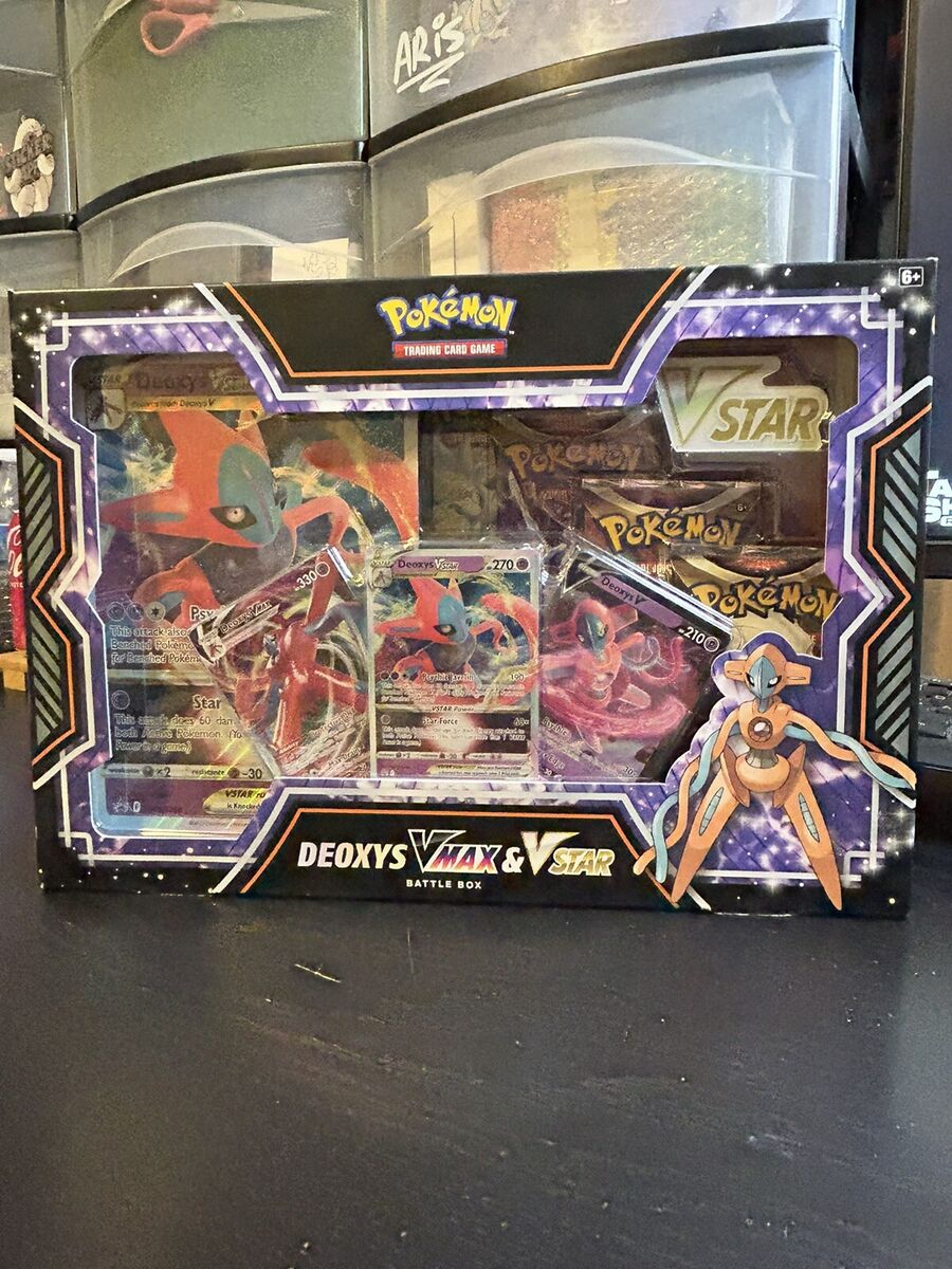  Pokemon TCG: Deoxys VMAX VSTAR Battle Box : Toys & Games