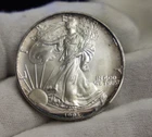 1993 US Silver Eagle $1 Nice Unc Edge Toning