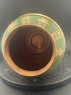 Vintage Copper And Green Enamel Vase Bin U/D — photo 2