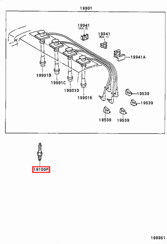 Genuine Corolla ZZE122 ZZE121 ZZE120 ZZE112 1.6 1.4 1.8 Spark Plug K16R-U11 x4 - Picture 9 of 20