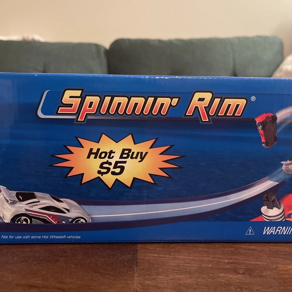 Vtg 2005 Hot Wheels Spinnin' Rim Track Set 52580  NEW Sealed H9572 Launcher - Image 3 of 4