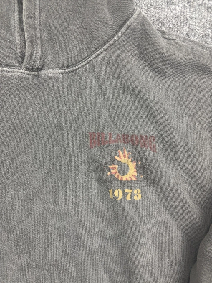 Billabong Hoodie Womens Medium Charcoal Into The Midnight Sun Leopard Pullover - Image 3 of 4