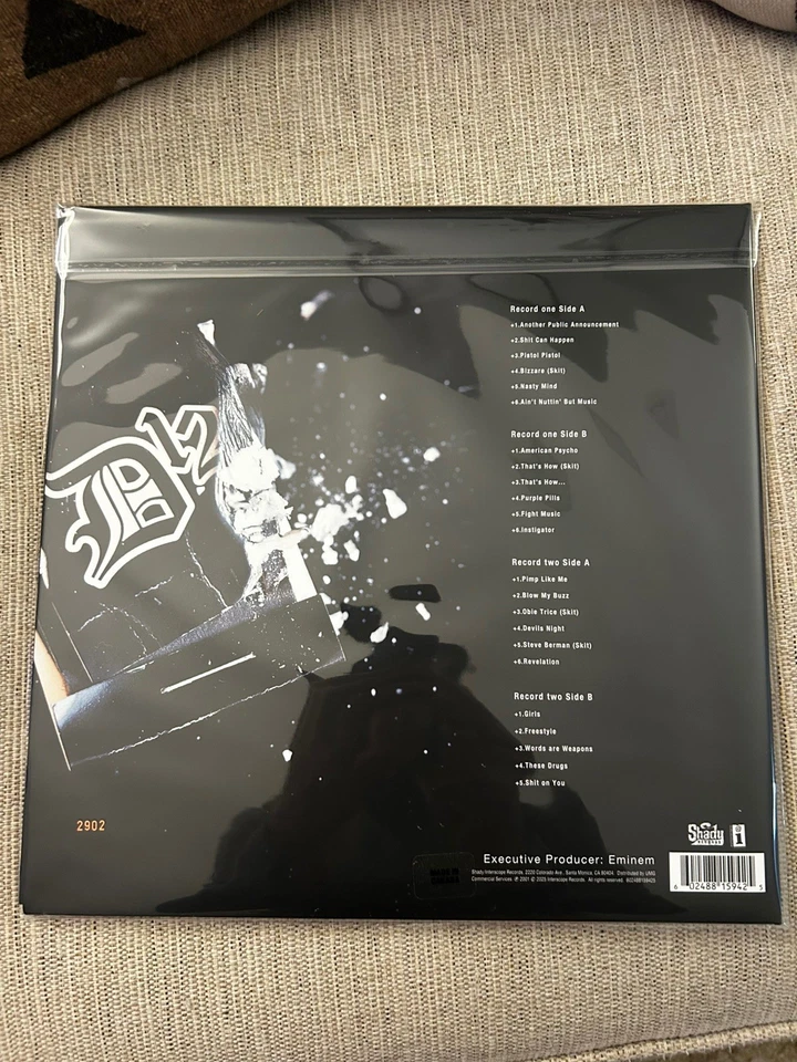 D-12 Devil's Night 2025 IVC LIMITED Deluxe #'d Edition HELLFIRE 2LP w/ STICKER - Image 2 of 2