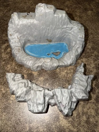 Marx 1970s 2-pc Mountain Terrain Prehistoric Dinosaur Play Set Vintage Parts