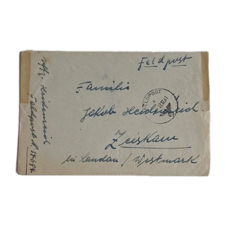 Feldpost GFP Geheime Feldpolizei 1 Ostfront Einsatz Ukraine MIT INHALT 1942 - Bild 2 von 4