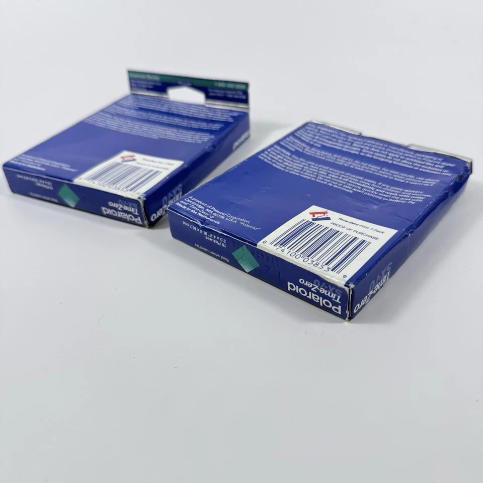 Lot Of 2 - Polaroid Time Zero SX-70 Instant Film 10 Picture Pack EXPIRED 12/97 - Image 4 of 4