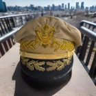 WW2 General Douglas MacArthur Army Military Officers Visor Hat Cap Sz:7-1/4