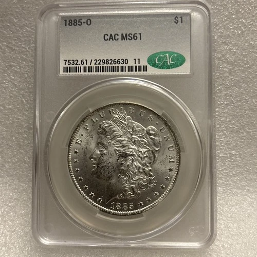 1885-O Morgan Silver Dollar $1 - NGC MS61- New Orleans
