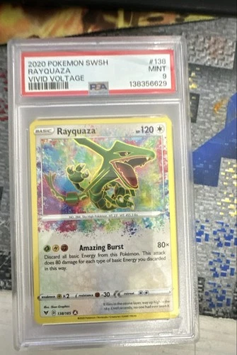 Rayquaza 138/185 Swsh04: Vivid Voltage Holo PSA 9