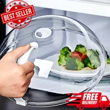 New Magnetic Microwave Anti Splatter Cover Plate Guard Lid With Steam Vent