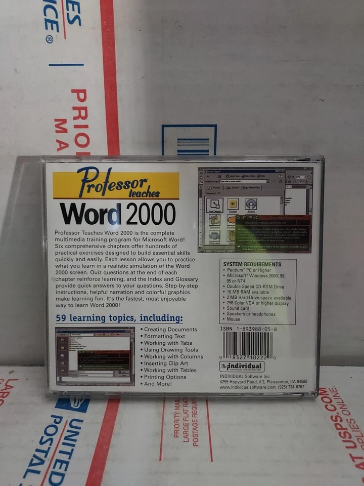 Individual Software Professor Teaches Word 2000 CD-Rom - #1H - Image 2 of 2