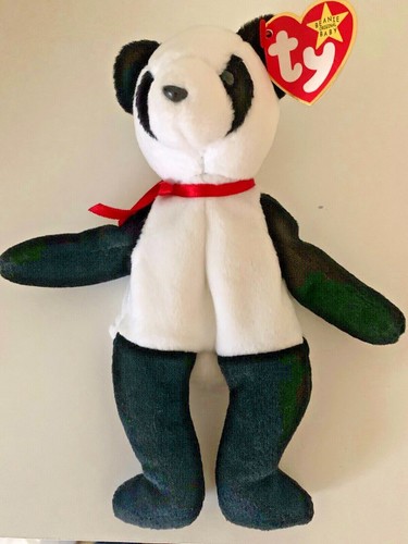 Rare 1997 TY BEANIE BABY " FORTUNE" Panda W/ RARE 1998 Tush Tag MINT condition - Picture 2 of 5