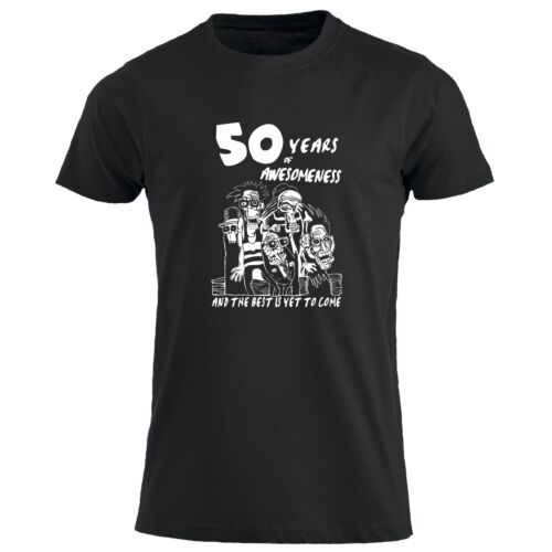 50 Years of Awesomeness T-Shirt 50. Geburtstag Geschenke für ihn Geschenk für Frauen T-Shirt - Bild 13 von 18