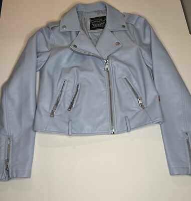 Levi s Powder Blue Girl s Jacket With Matching Belt Size Small