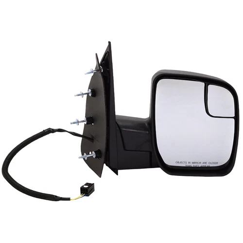 Fits 10-14 FD E-SERIES POWER MIRROR SAIL TYPE TEXTURED BLACK W/SPOTTER GLASS RH