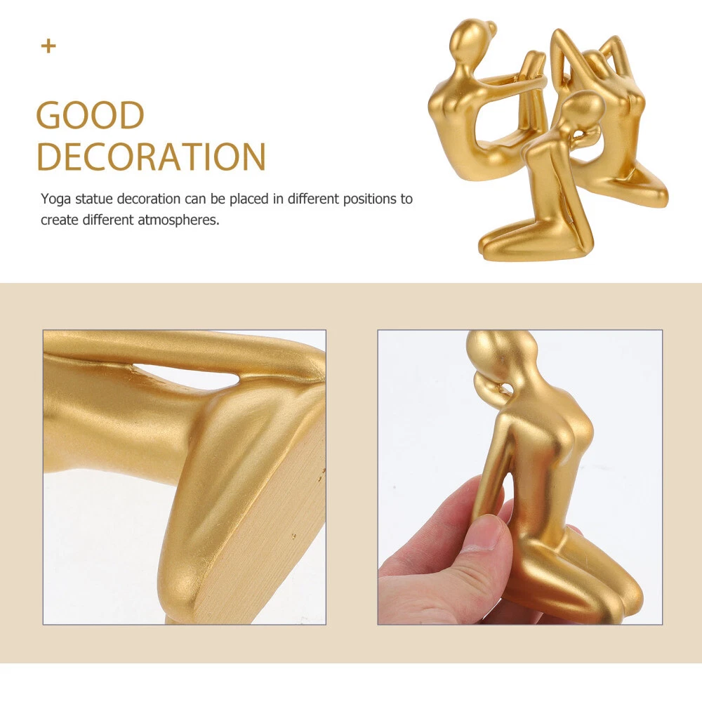 Thick Yoga Mat Meditation Figurine Accessories for Unique Home Decor