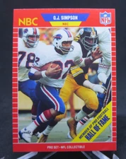 1989 Pro Set OJ Simpson Buffalo Bills #29 PACK FRESH #6