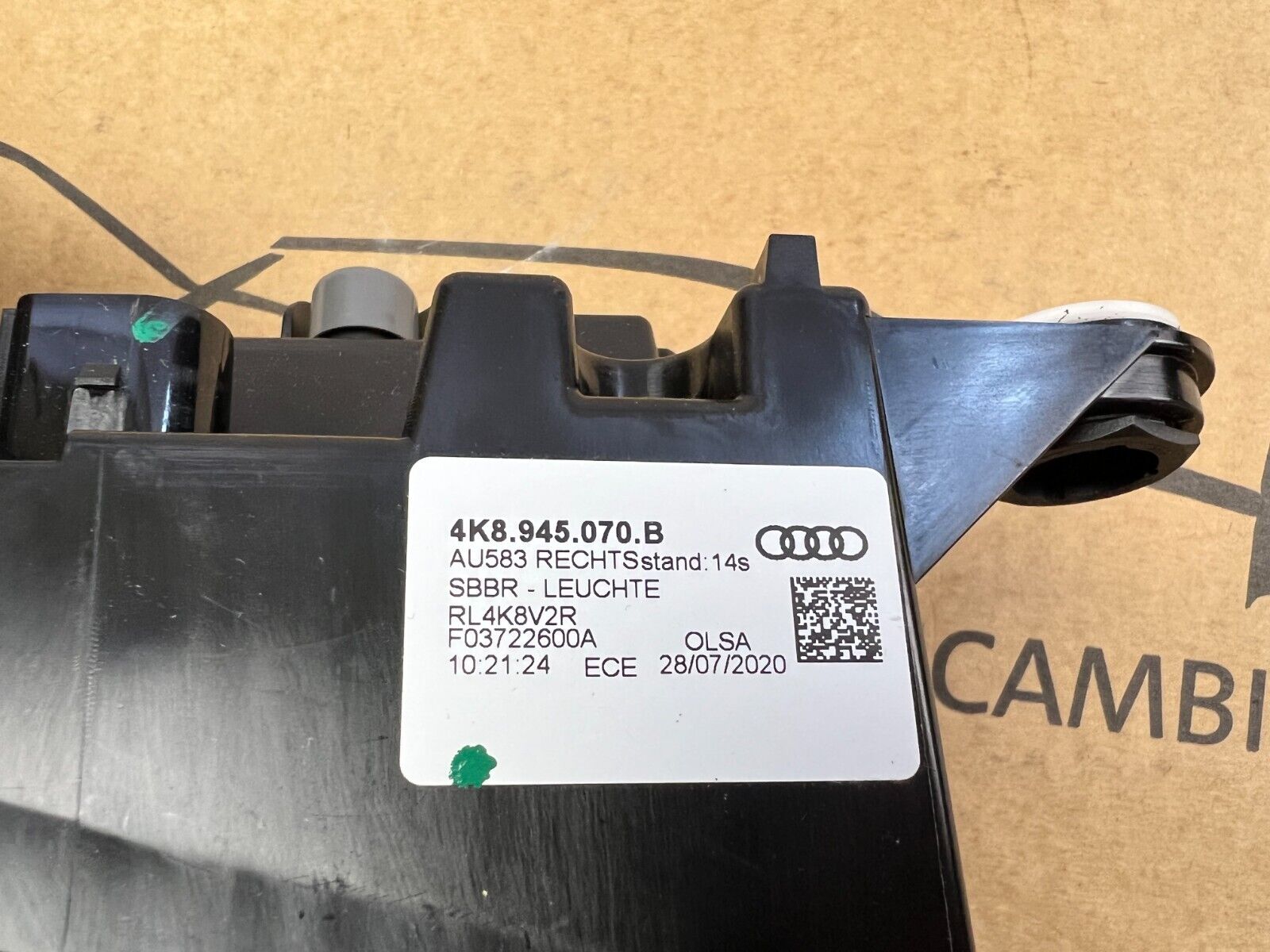 ᐅ Bande Reflecteur Led Rabats Audi A7 4K 4K8945095B online