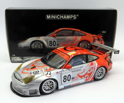 Minichamps 1/18 100 066480 - Porsche 911 GT3 RSR Lizard Racing 24H Le Mans 2006 - Picture 5 of 6