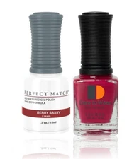 LeChat Perfect Match UV Gel + Nail Polish - PMS276 Berry Sassy