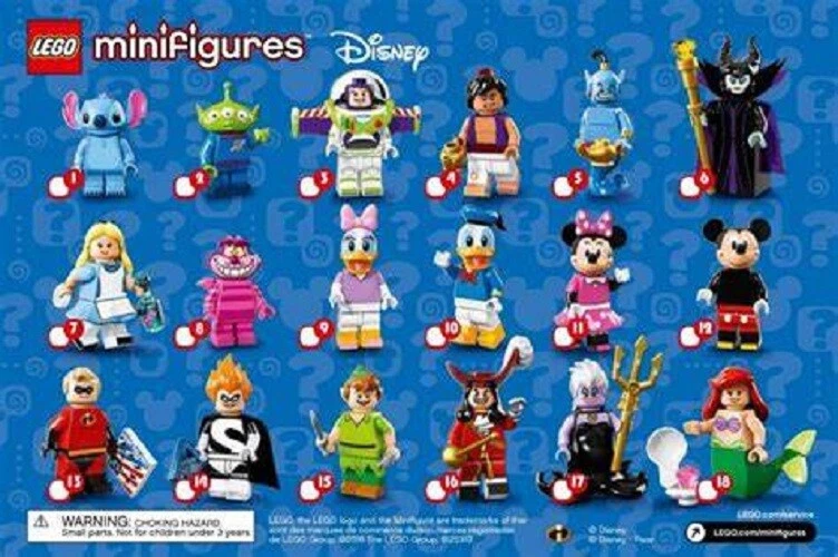 LEGO MINIFIGURES DISNEY SERIES 1 (71012) ~ SEALED PACK 2016 ~ CHOOSE YOUR OWN - Image 4 of 4