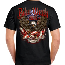 2025 Bike Week Daytona Beach Heroic Eagle T-Shirt No Harley