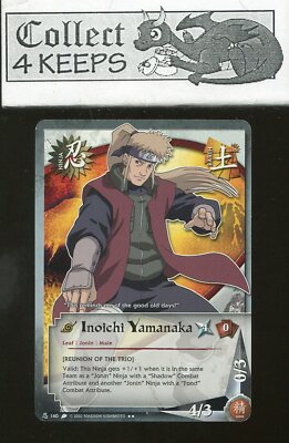 Shonen Jump Naruto CCG Inoichi Yamanaka Ninja 160 Nrmt Near Mint