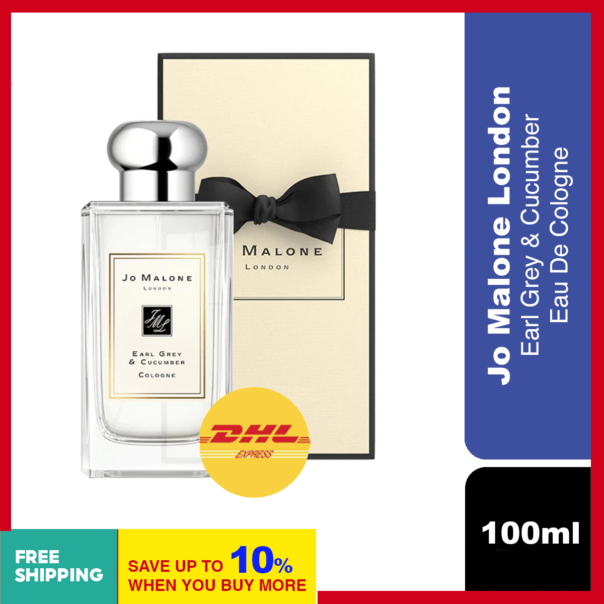 Jo Malone Earl Grey & Cucumber 100ml Eau De Cologne EDC Jo Malone Earl Grey & Cucumber 100ml Eau De Cologne EDC