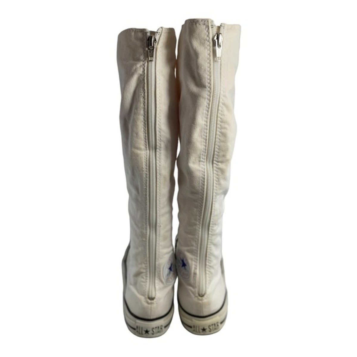 Converse Knee High White All Star w/extra red laces Y2k Size