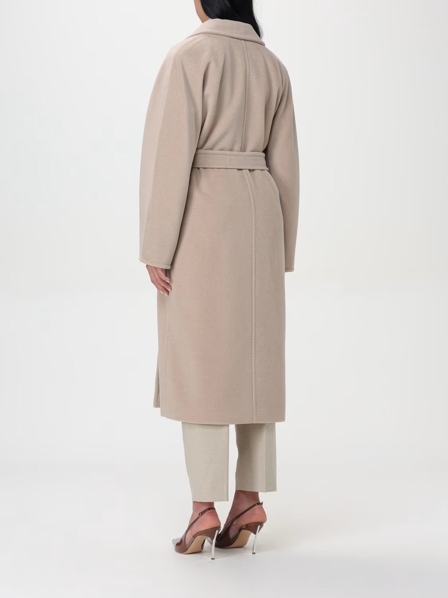 Max Mara 101801 Icon Coat OVERSIZED Trench in Ecru Size US0