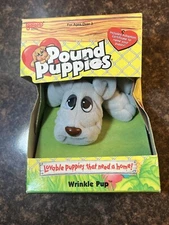 Vintage Galoob 1995 Pound Puppies Wrinkle Pup 30370 NEW NOS RARE Gray Dog Plush
