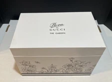 Flora by Gucci Collection " The Garden " White Gift Box + Tissue Paper & Card