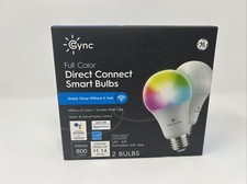 GE Cync Color Changing Smart Light Bulbs Direct Connect A19 LED 2 Pack New NIB