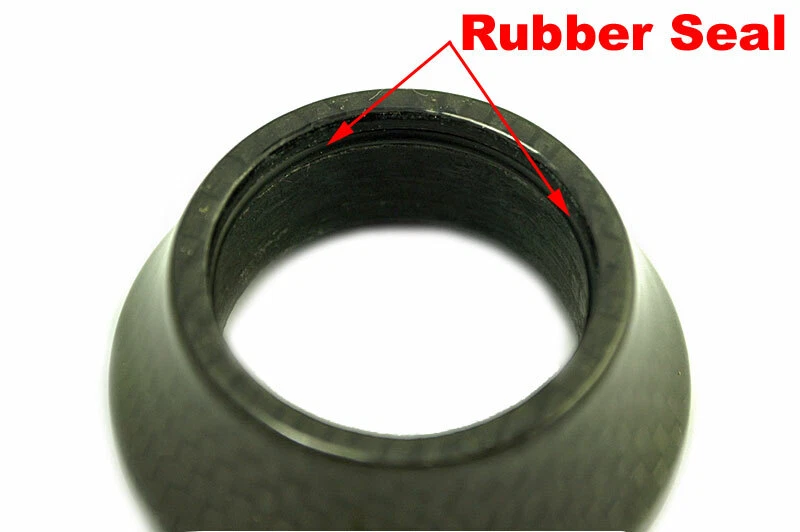 OMNI Racer WORLDS LIGHTEST Auriculares Cónico Espaciador de Carbono 1-1/8" 13mm MATE Foto 3 de 4