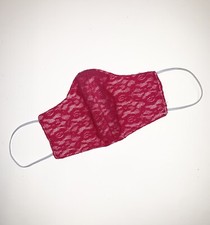 Hot Pink Lace Custom Face Mask