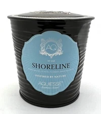 Aquiesse Candle Shoreline 11oz Large Tin 40 Hours Burn Time Luxury Ocean Wood
