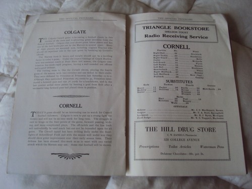 Vintage College Football Program Colgate vs. Cornell October 21 1922 - Picture 7 of 8
