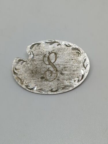 Vintage Sterling Silver 925 Lamode "S" Brooch
