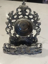 Cast Iron Ornate Mantle Shelf Clock Frame Victorian Baroque