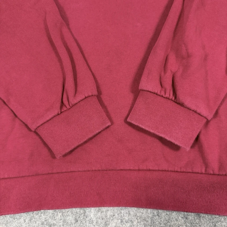 Maison Kitsune Classic Fox Head Patch Long Sleeve Sweatshirt Women's Size XS Red - Image 2 of 4